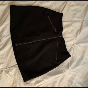 Forever 21 Black Zip Skirt